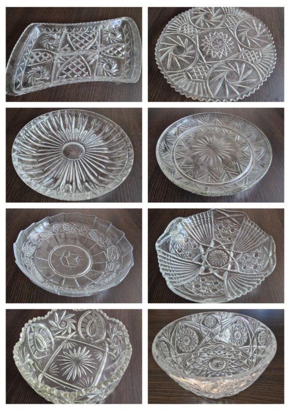 Kryształy PRL zestaw 15szt.