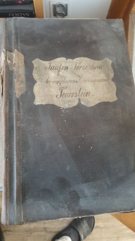 Ksiega chrztów ewangelistów taufen verzeichnis