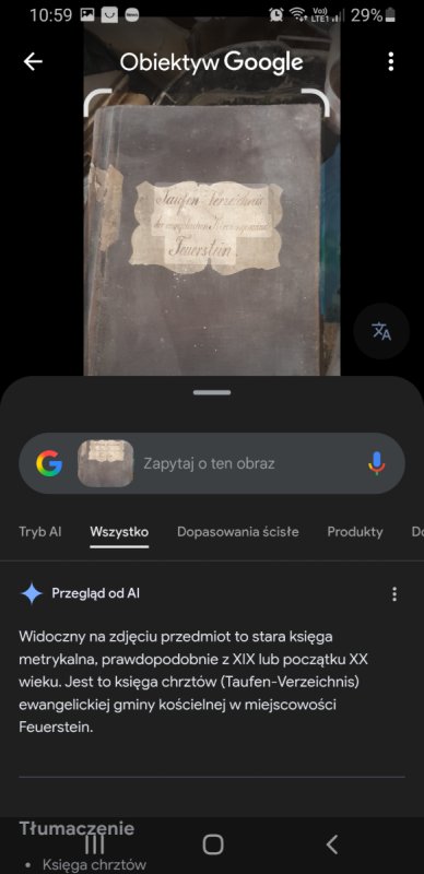 Ksiega chrztów ewangelistów taufen verzeichnis - 04