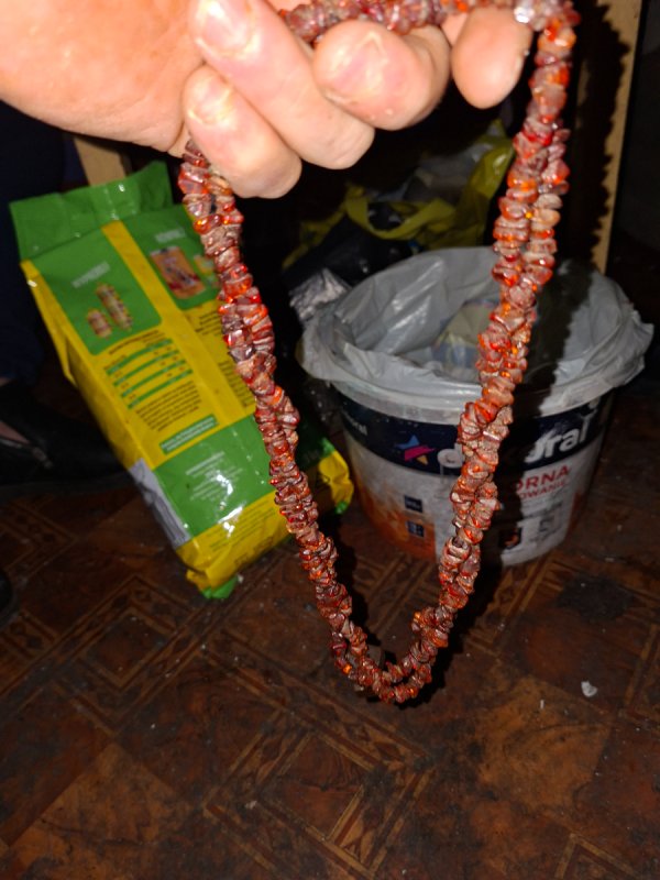 Korale bursztynowe 70 g