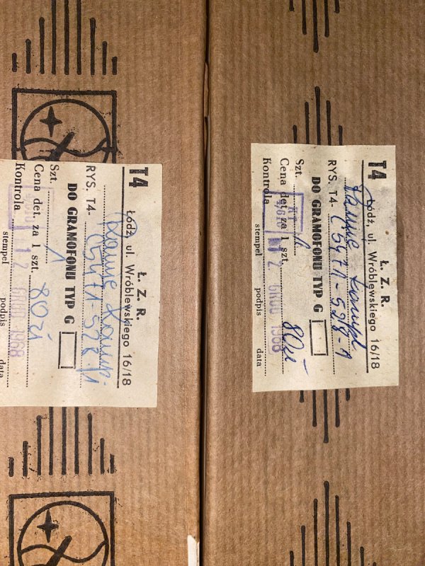 Ramiona gramofonowych z wkładkami FONICA (PRL). - 01