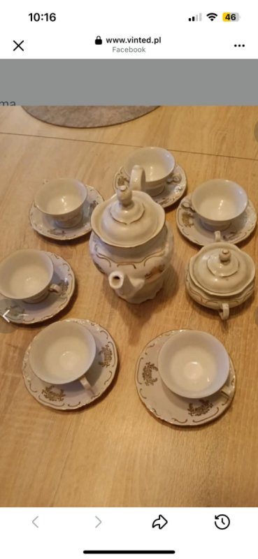 Zestaw do kawy lub herbaty porcelana Wawel !!