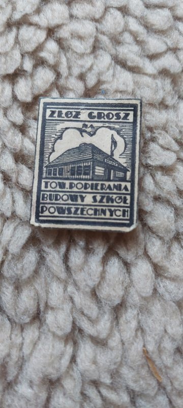 Znaczek Złóż grosz Towarzystwo Popierania Budowy