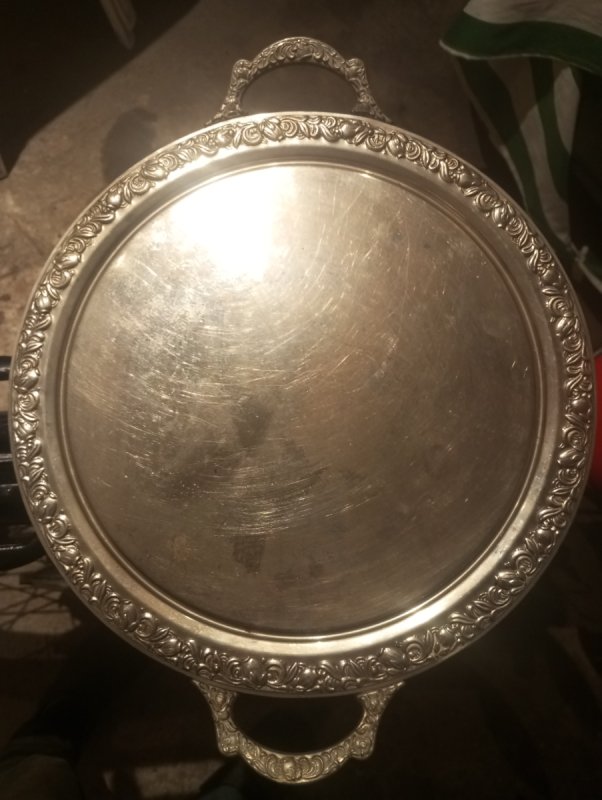 Srebrna taca antyk