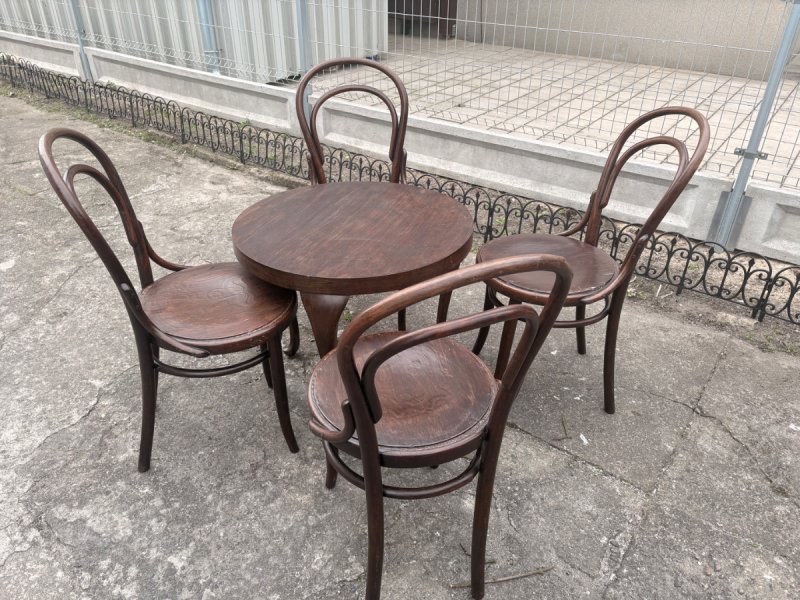 Stół i krzesła gięte Thonet - 05