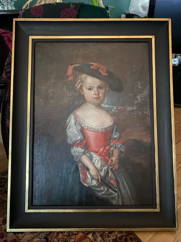 Obraz olejny 18 w. portret Teresy Niżychowskiej