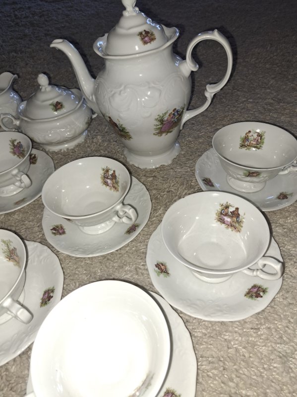 Zestaw kawowy porcelanowy z Wałbrzycha - 02