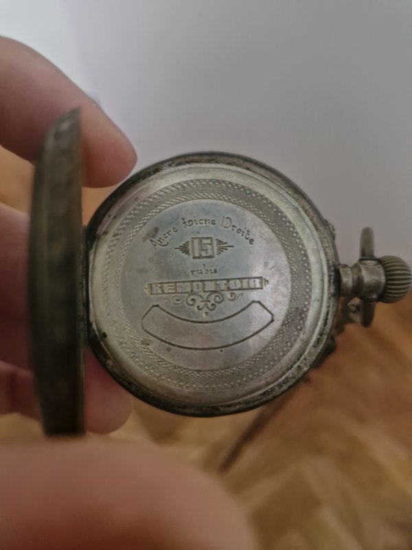Zabytkowy zegarek kieszonkowy srebrny 0.800 - 02 Zabytkowy zegarek kieszonkowy srebrny 0.800 - 02