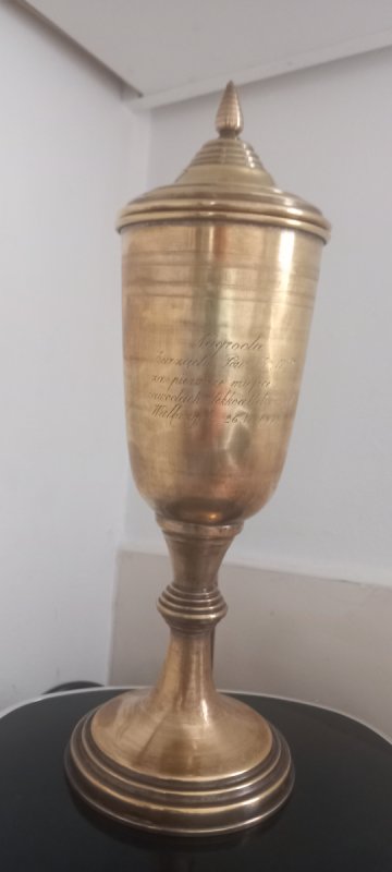Puchar z dedykacją z roku 1949