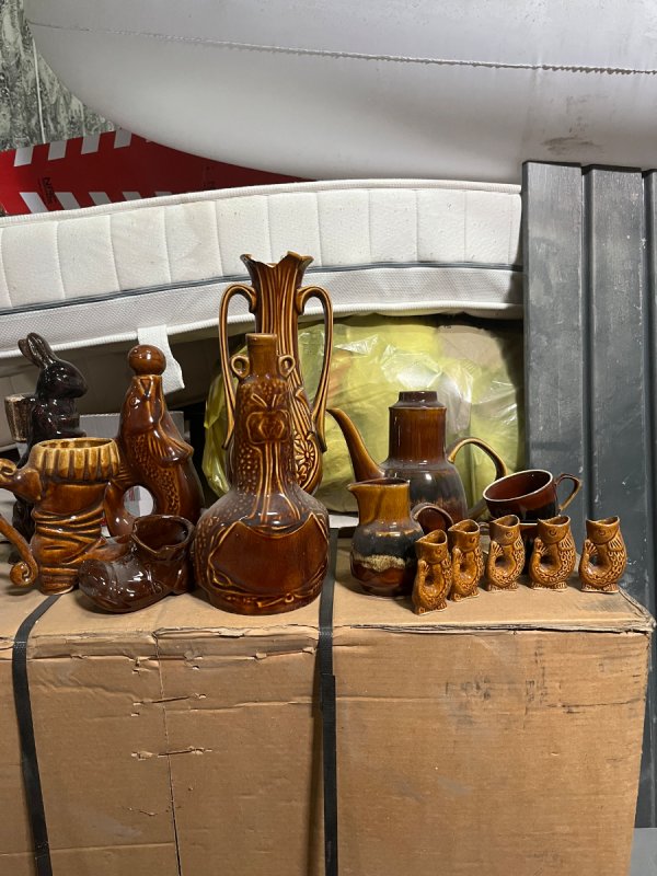 Zestaw ceramiki i porcelany vintage figurki - 01