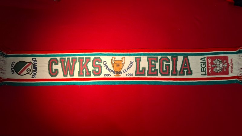 Pamiątkowy szalik Legii Warszawa - 01 Pamiątkowy szalik Legii Warszawa - 01