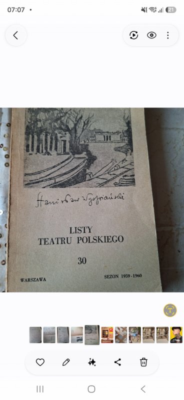 Lista Teatru Polskiego wraz z kroniką