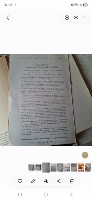 Lista Teatru Polskiego wraz z kroniką - 02